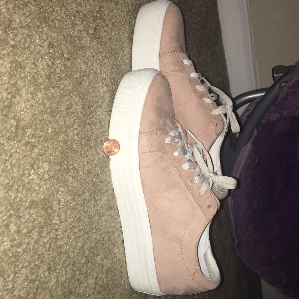 Pink platform sneakers women’s size 9.5 - Picture 3 of 3